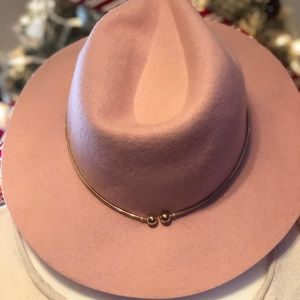 Pink brim hat